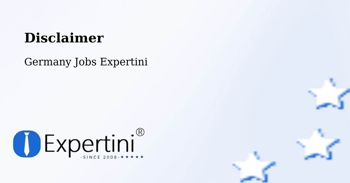 Disclaimer – Berghaupten - Germany Jobs Expertini